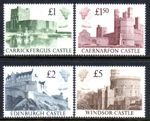 1988 HARRISON CASTLES SET OF 4, FINE UNMOUNTED MINT.