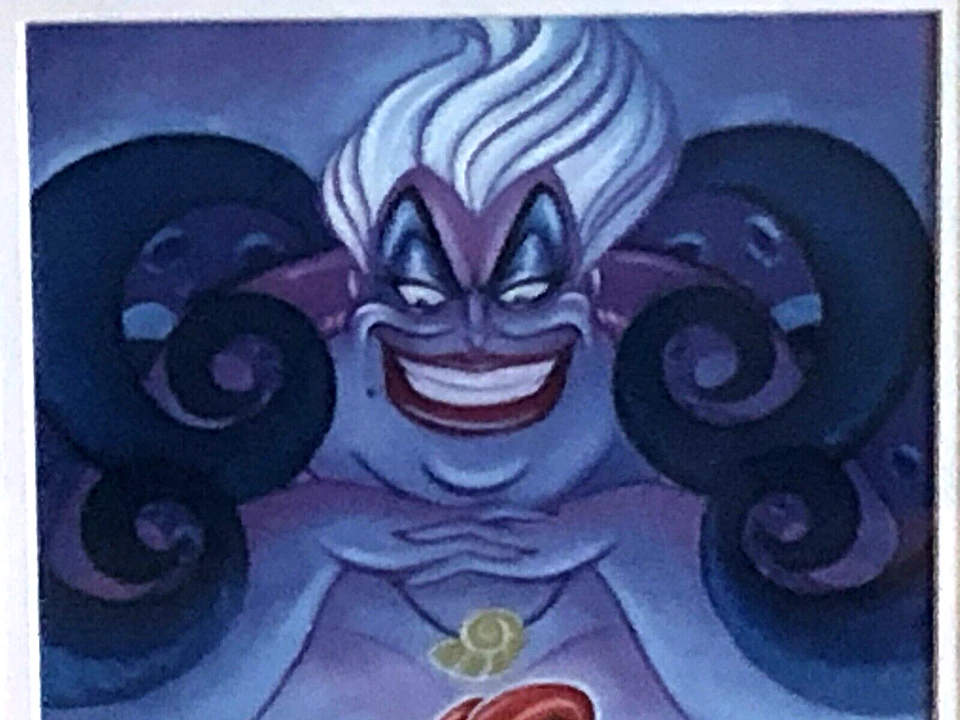 LITOGRAFÍA ENMARCADA DE ARIEL URSULA "PROFUNDAS COMO EL MAR" DISNEY BELLAS ARTES TIM ROGERSON Foto 4 de 4