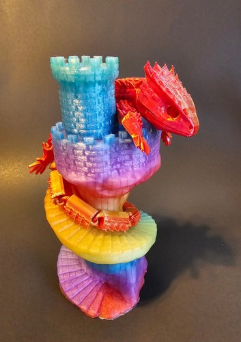 3D Printed Articulating Lizard Dragon Crocodile. Flexible Fidget Toy. Home Decor - Picture 40 of 70