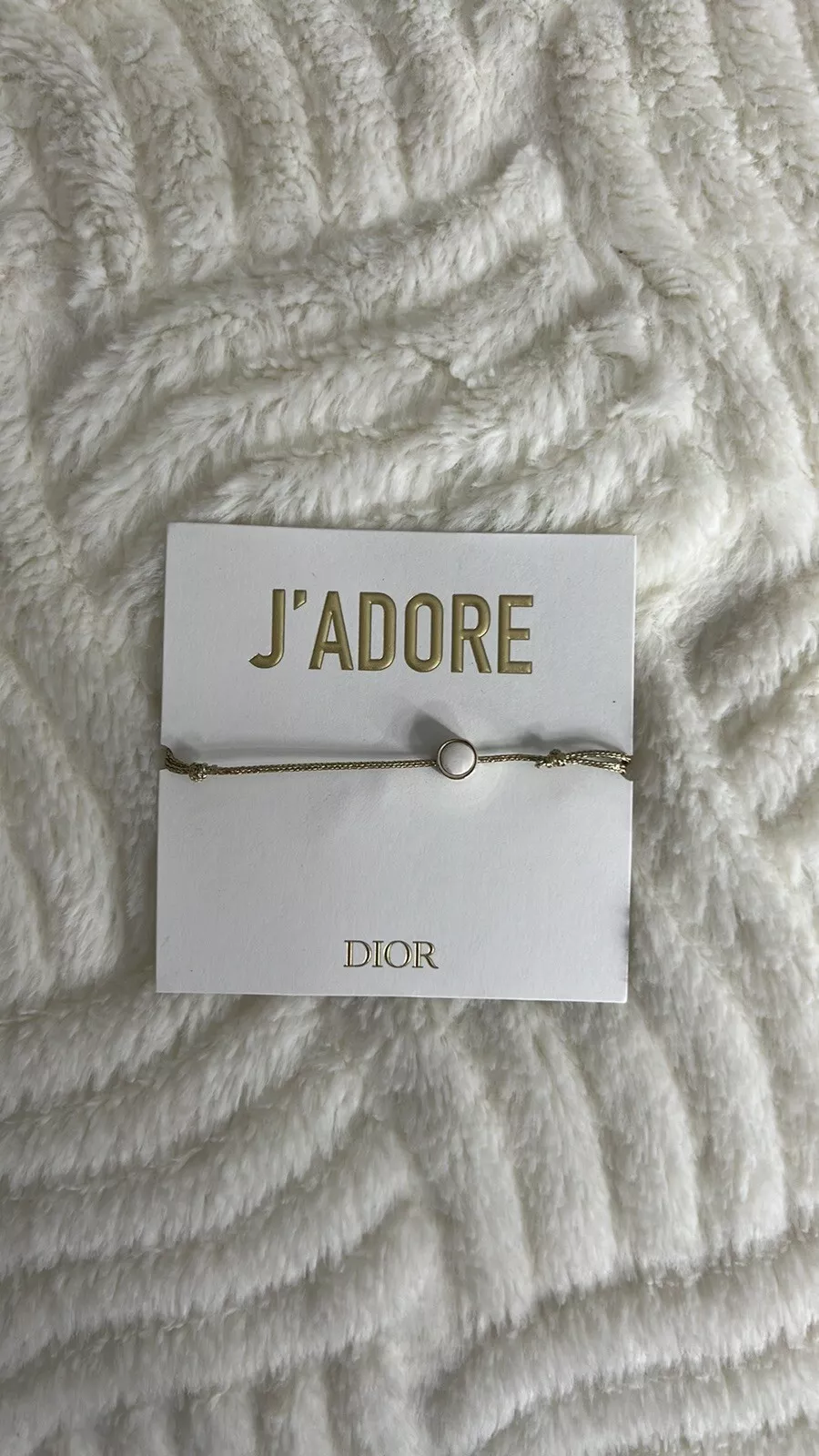 Bracelet réglable Dior Beauty J'adore avec breloque neuf