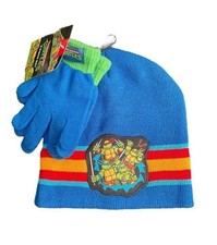 New 2pc Nickelodeon Teenage Mutant Ninja Turtles Winter Hat  Gloves