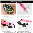 Fast Heated Hotfix Rhinestone Pink Applicator Iron-on Wand Heat-fix Tool Gun