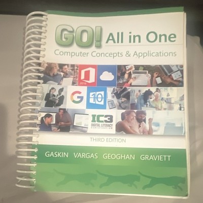 Pearson GO! All in One Computer Concepts & Applications 3rd Ed Spiral 2016