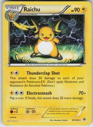 Raichu 49/162 XY BREAKthrough Holo Rare