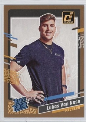 2023 Donruss Rated Rookie Portrait Studio Series /100 Lukas Van Ness #45 RC 4g8