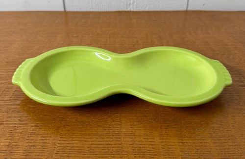 Fiestaware Vintage 10” Chartreuse Figure 8 Creamer Sugar Tray