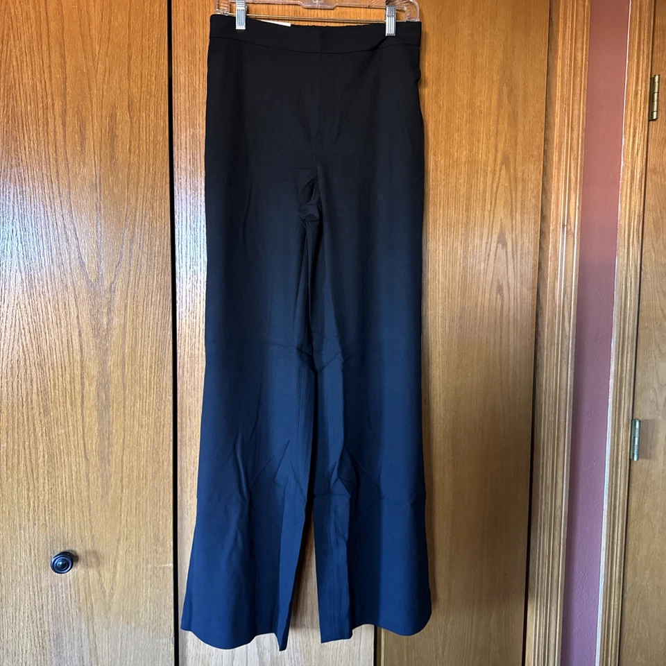 Pantalones Banana Republic talla 6 ALTOS Hayden pierna ancha negros NUEVOS #851128 Foto 3 de 4