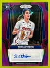 2025 Panini WNBA Prizm Sonia Citron Signatures Purple /49 Washington Mystics