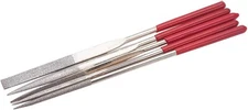 Utoolmart Diamond Needle File, 5-Pieces Mini 160mm, Sliver Tone 