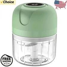 250ml Electric Garlic Chopper – USB Rechargeable Mini Food Processor Gadgets