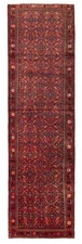 3'9" x 13'9" Vintage Hand-knotted Runner Rug Traditional Oriental Wool Carpet