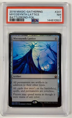 PSA 7 Mycosynth Lattice Foil Battlebond BBD 241/254 MTG 2018 Magic the Gathering - Image 1 of 2