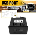 13525889 USB-C Port Dual Charge Receptacle For Chevrolet Silverado 1500 2500 New