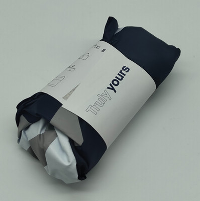 Lufthansa Business Class Amenity Kit Falttasche Truly Yours Blue White Neu