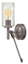 Hinkley Lighting 3380 Collier 1 Light 16-3/4" Tall Wall Sconce - Nickel