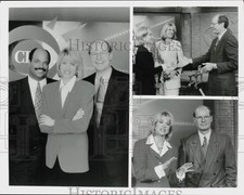 1995 Press Photo Hosts with Hillary Clinton on "CBS This Morning" - srp16807 1995 Press Photo Hosts with Hillary Clinton on "CBS This Morning" - srp16807