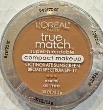 L'Oreal True Match Super-Blendable Compact Makeup HONEY BEIGE N6 NEW