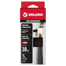 VELCRO(R) Brand Industrial Strength Tape 2"X4' Black