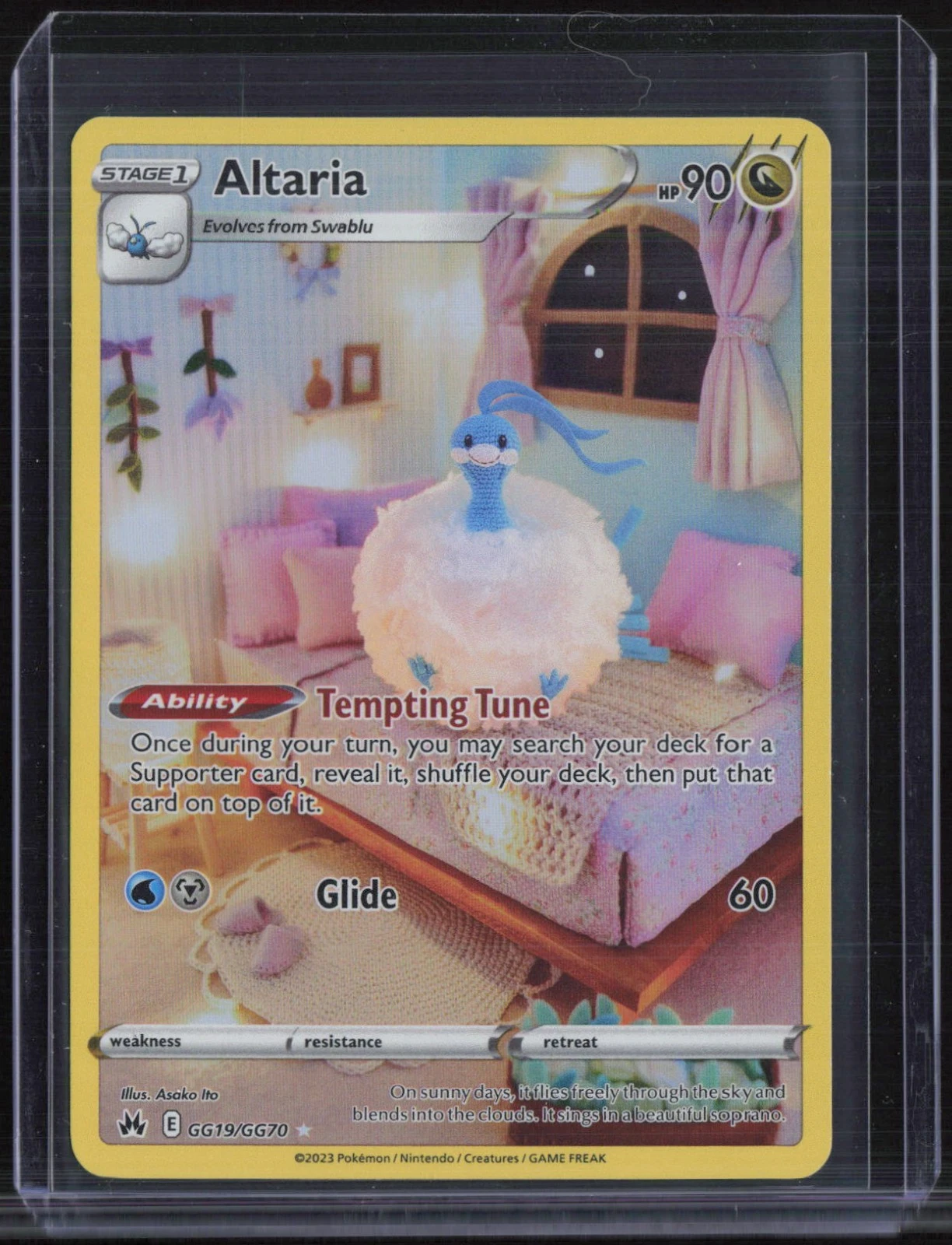 2023 Pokemon SWSH Crown Zenith Full Art #GG19 Altaria