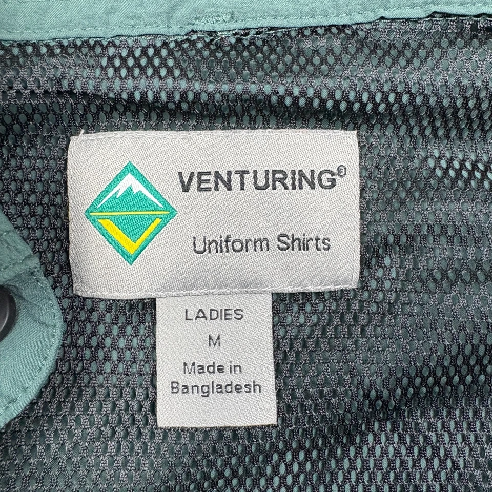 Boy Scouts Venturing BSA Shirt Womens Medium Uniform Top Green - Some Stains - Image 3 of 4