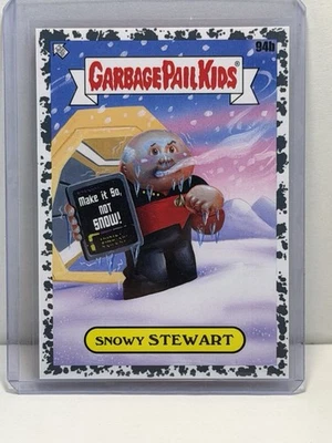 2023 Garbage Pail kids Snowy Stewart BLACK Intergoolactic #294b  /199 - Bild 1 von 2