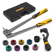 Z ZN100S All-in-One HVAC Pipe Expander Tool Kit, 11-Piece Set with 8 Color-Coded
