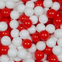 SpielbäLle ø7Cm 50Stk Weiß, Rot