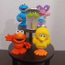 Just Play Sesame Street Bendable Figure Lot Cookie Abby Big Bird Oscar Elmo