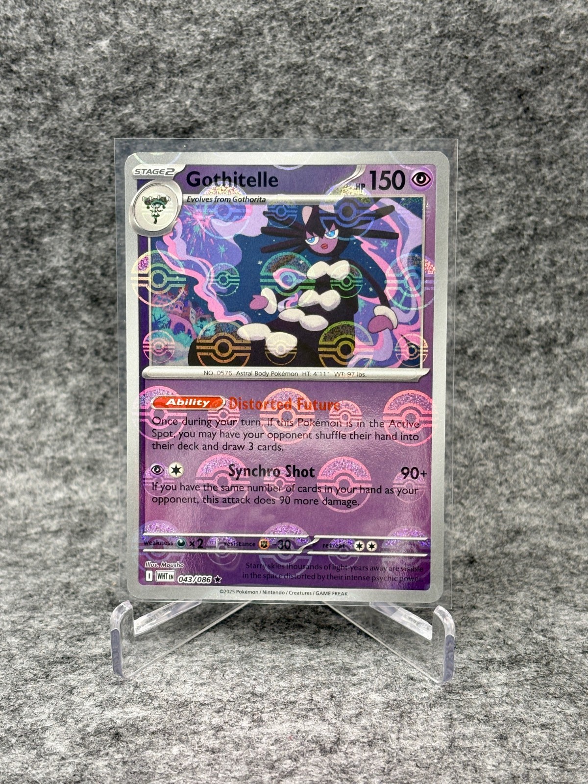 Gothitelle 2025 Scarlet & Violet: White Flare #043/086 Poke Ball