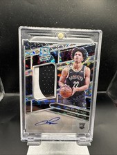 2023-24 Panini Spectra Rookie DUAL  Patch Auto Interstellar JALEN WILSON /49!!