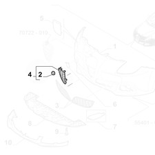 Genuine Right Fog Lamp Trim - Alfa Romeo Giulietta 2013-2016 | 156105337
