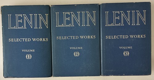 Wladimir Lenin Die ausgewählten Werke 1960 Bände 1-3 Komplettsatz HC/DJ Gut