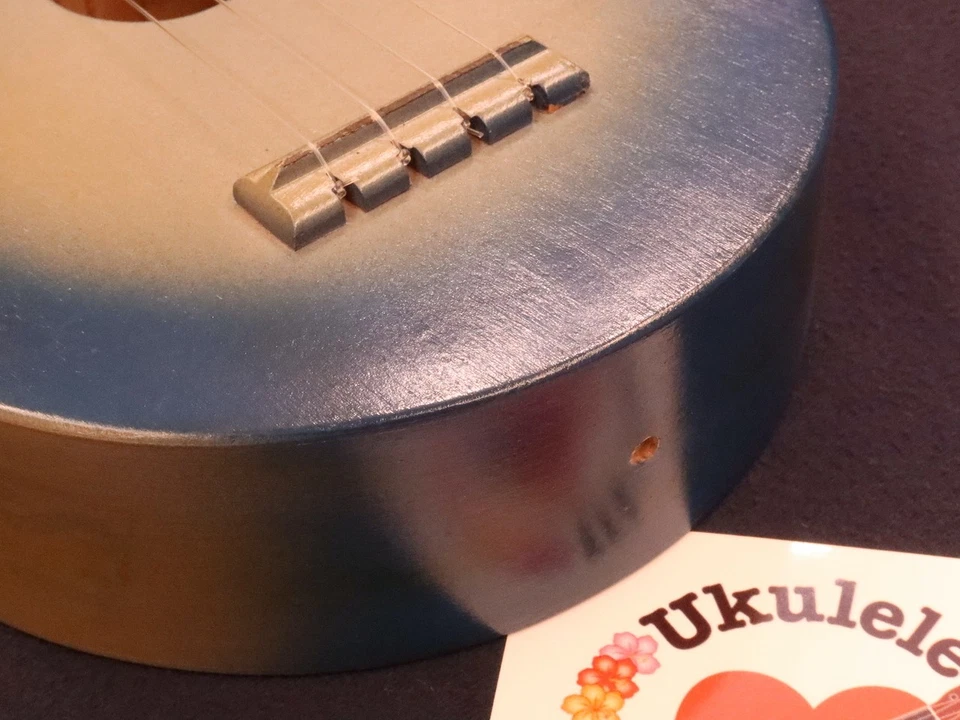 Gretsch Cerrado 20% DE DESCUENTO! RARO! ¡COMO NUEVO! Gretsch Vintage Años 30 Redondo Azul C Uke Foto 4 de 4