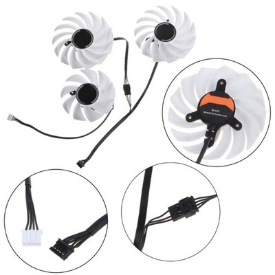 3pcs GPU Cooling Fans Graphics Card Radiator For Color Igame RTX3060 3070 3080
