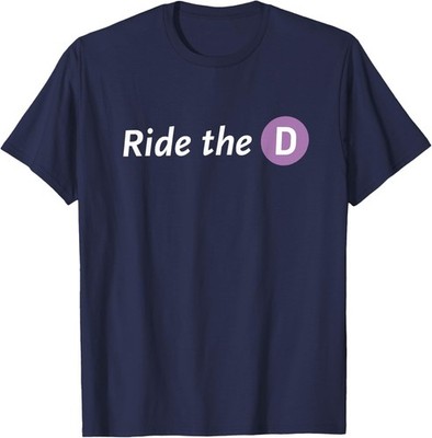 Metro Ride The D Urban Transit Inspired Graphic Unisex T-Shirt