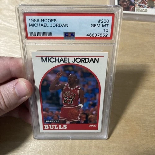 🔥1989-90 NBA Hoops Michael Jordan #200 Basketball Card Graded PSA 10 GEM MT 🔥