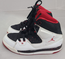 Nike Air Jordan High Top Sneakers 12C 407494-112 White Red/Black