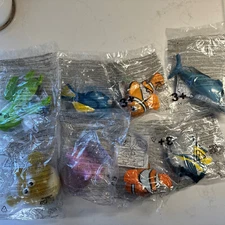 McDonald's 2003 Finding Nemo lot of 8 Happy Meal toy set new complete untested