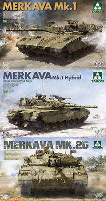 Takom 2078 & 2079 & 2133 1/35 Merkava Mk.1 & Merkava Mk.1 Hybrid