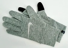 Nike Lightweight Tech Gloves Women's Medium Accelerate Touch Screen Grey/Silver