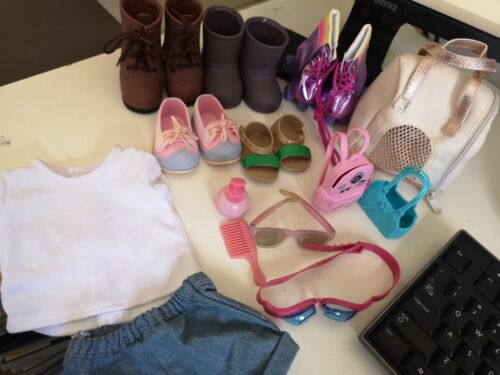 Our Generation (OG) Doll Bulk Lot Shoes Clothes Bag & Accesories - Picture 1 of 11