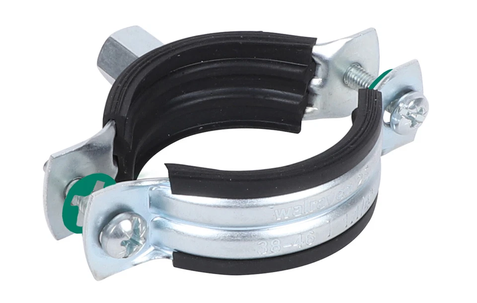 Walraven gummierte zweiteilige Rohrschelle/Rohrschelle - 10 mm bis 118 mm