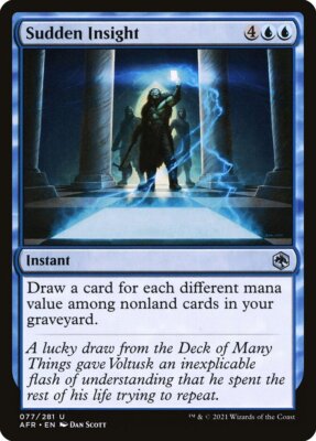 Sudden Insight (077) Adventures in the Forgotten Realms AFR MTG Magic