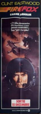#ad FIREFOX CLINT EASTWOOD PLANE JET RARE DOOR PANEL FRENCH MOVIE POSTER $139.99