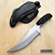 9" Emergency Knife With Full Tang Blade Kydex Silver Knife Survival Knife