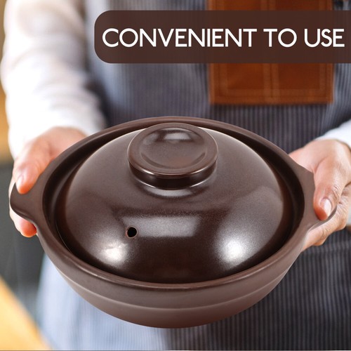 Small Casserole with Lid Thai Clay Pot for Cooking Terracotta Pots - Picture 11 of 12