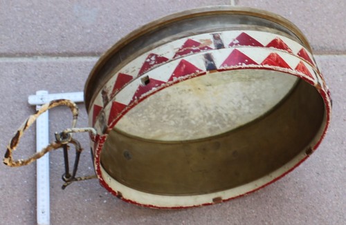 marsch blech trommel ROA o adler alt top militaria deko ersatz teile rot weiß - Bild 14 von 16