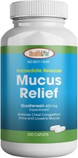 Guaifenesin 400g Mucus Relief Expectorant Caplets Quick Release, Cough  Flu