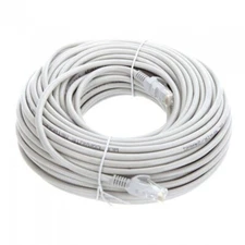 100FT Cat6 PoE IP Camera NVR Ethernet Cable Outdoor/Indoor RJ45 Jacks Cord Wire