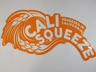 Cali-Squeeze Hard Seltzer Beer Collector Bar Decor Metal Sign 20'' x 9.5''